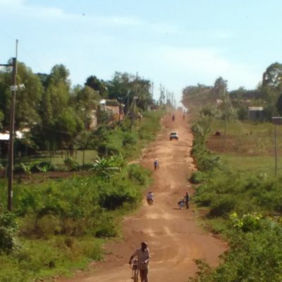 Dusty road from Namboboto